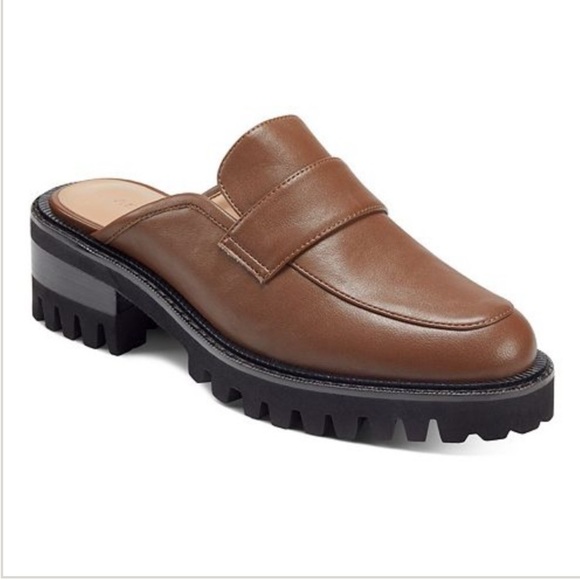 AEROSOLES Shoes - Aerosoles Women's Brown Reba Platform Mule Loafers Slides Lug Sole Size 7.5